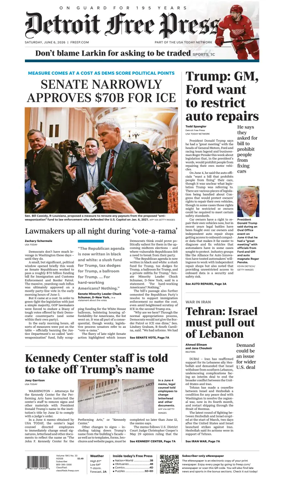 Cover of Detroit Free Press