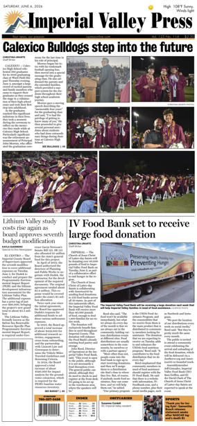 Cover of Imperial Valley Press