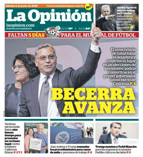 Cover of La Opinion