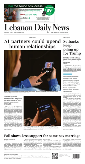 Cover of Lebanon Daily News
