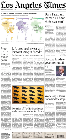 Cover of Los Angeles Times