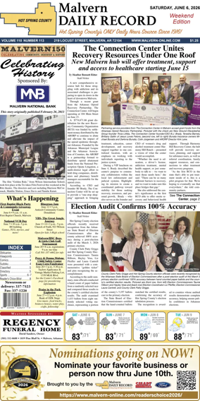 Cover of Malvern Daily Record