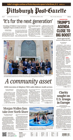 Cover of Pittsburgh Post-Gazette