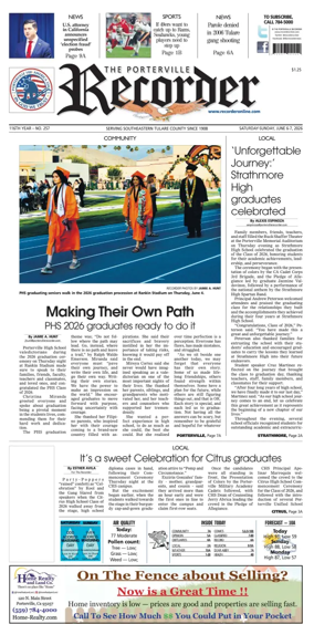 Cover of Porterville Recorder