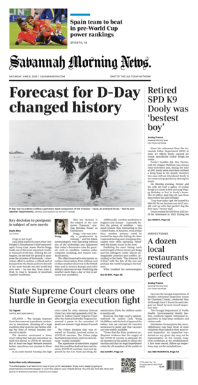 Cover of Savannah Morning News