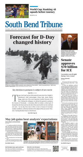 Cover of South Bend Tribune