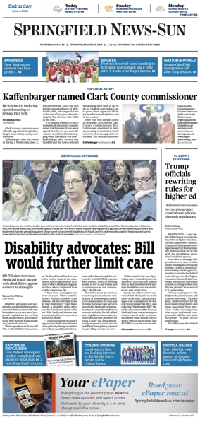 Cover of Springfield News-Sun