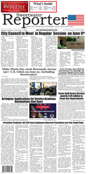 Cover of Sweetwater Reporter