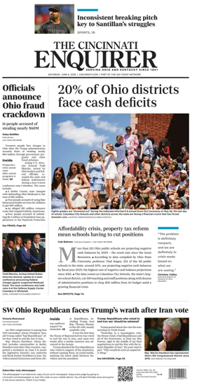 Cover of The Cincinnati Enquirer