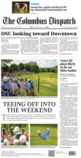 Cover of The Columbus Dispatch