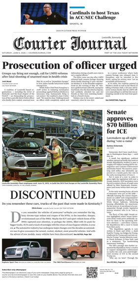 Cover of The Courier-Journal (Louisville)