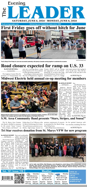 Cover of The Evening Leader