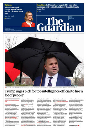 Cover of The Guardian (USA)