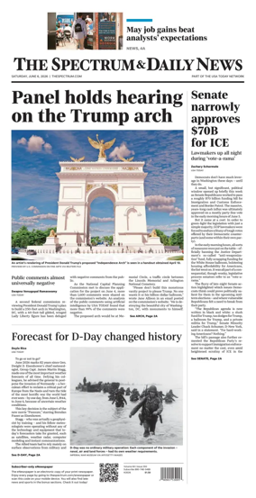 Cover of The Spectrum & Daily News