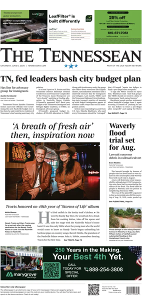 Cover of The Tennessean