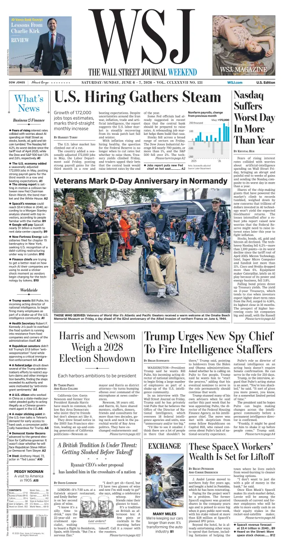 Cover of The Wall Street Journal