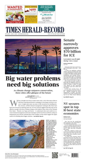 Cover of Times Herald-Record