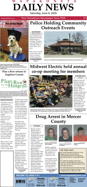 Cover of Wapakoneta Daily News
