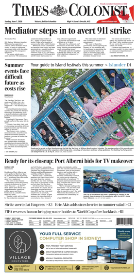Cover of Times Colonist