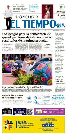 Cover of El Tiempo (Bogota)