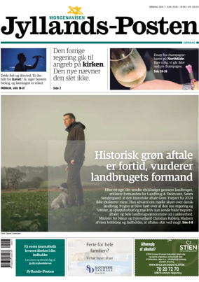 Cover of Jyllands-Posten Sondag