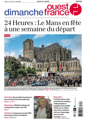 Cover of Dimanche Ouest France (Sarthe)