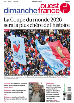 Cover of Dimanche Ouest France (Vendee)