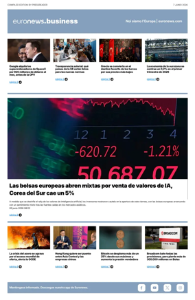 Cover of Euronews Business (Spanish) Compiled Edition