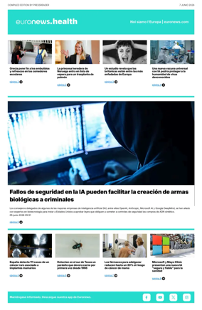 Cover of Euronews Health (Spanish) Compiled Edition