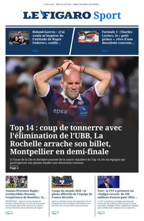 Cover of Le Figaro Sport