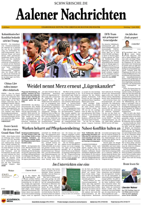 Cover of Aalener Nachrichten