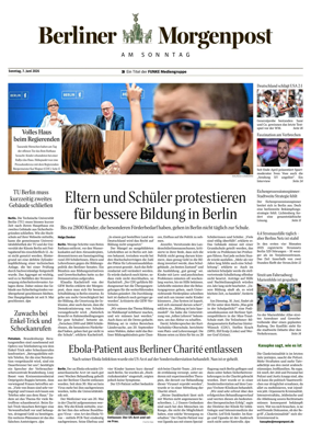 Cover of Berliner Morgenpost am Sonntag