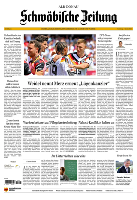 Cover of Schwabische Zeitung (Alb-Donau)