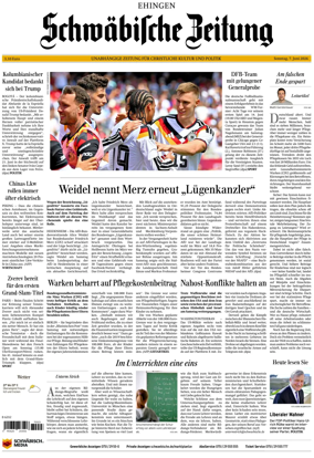 Cover of Schwabische Zeitung (Ehingen)