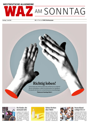 Cover of Westdeutsche Allgemeine Zeitung (WAZ am Sonntag)