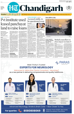 Cover of Hindustan Times (Chandigarh) - Live