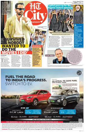 Cover of Hindustan Times (Lucknow) - Live