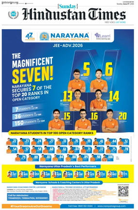 Cover of Hindustan Times (Lucknow)