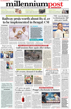 Cover of Millennium Post (Kolkata)