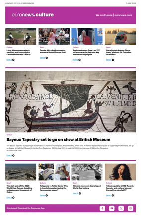 Cover of Euronews Culture and Sport Compiled Edition