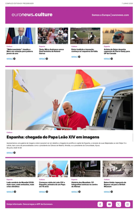 Cover of Euronews Culture and Sport (Portuguese)