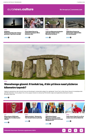 Cover of Euronews Culture and Sport (Turkish) Compiled Edition