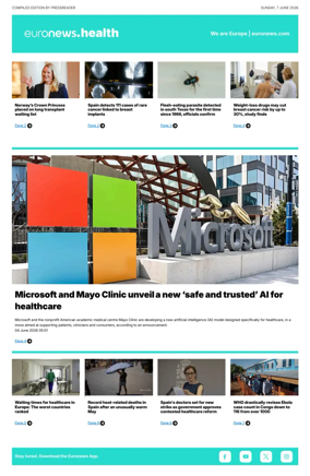 Cover of Euronews Health (English) Compiled Edition