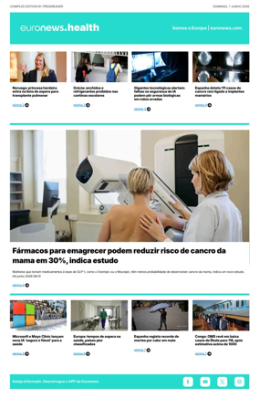 Cover of Euronews Health (Portuguese)
