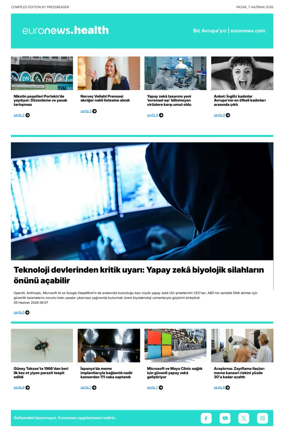 Cover of Euronews Health (Turkish) Compiled Edition