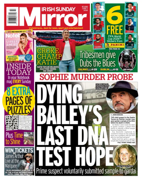 Cover of Irish Sunday Mirror