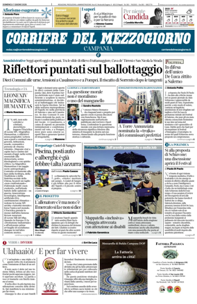 Cover of Corriere del Mezzogiorno (Campania)