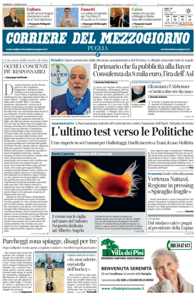 Cover of Corriere del Mezzogiorno (Puglia)