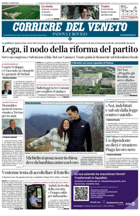 Cover of Corriere del Veneto (Padova e Rovigo)