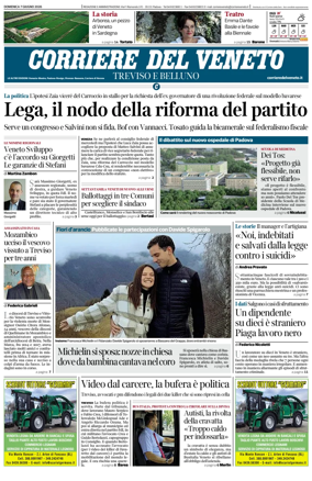 Cover of Corriere del Veneto (Treviso e Belluno)